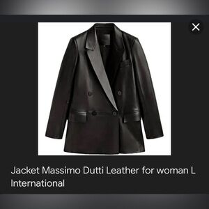 For Sale: Brand New Massimo Leather Blazer 🖤